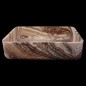 White Tiger Onyx Honed Rectangle Basin 4009 With Matching Pop-Up Waste