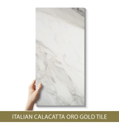 Italian Calacatta Oro Gold Honed Marble Tiles