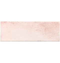 Spanish Ako Pink Subway Ceramic Tiles With A Variated Rustic Wash Finish 300x100