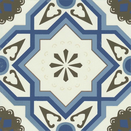 Aegean Blue Square Matt Porcelain Tiles 200x200