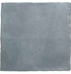 Spanish Handmade Look Brume Steel Blue Satin Ceramic tiles 130x130