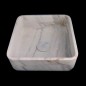 Persian White Honed  Square Basin Marble 4290