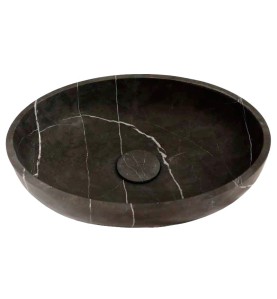 Pietra Grey Honed Oval Basin Limestone 4277