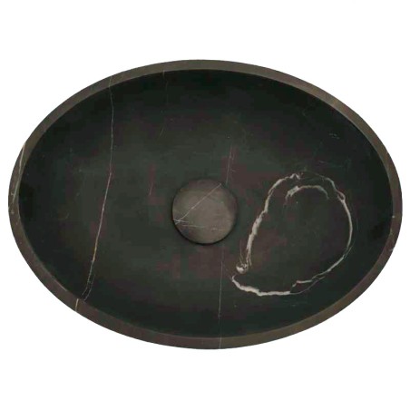 Pietra Grey Honed Oval Basin Limestone 4279