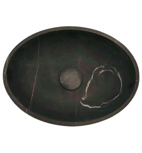 Pietra Grey Honed Oval Basin Limestone 4279