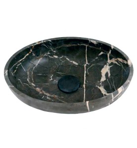 Pietra Grey Honed Oval Basin Limestone 4281