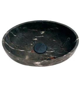 Pietra Grey Honed Oval Basin Limestone 4282