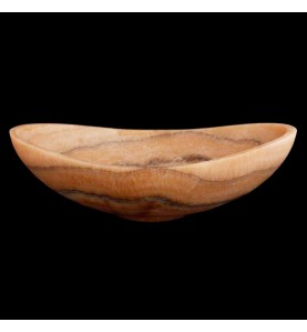 Chocolate Onyx Honed Oval Concave Design Basin 4382