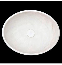 Bianca Luminous Honed Oval Basin Marble 4347