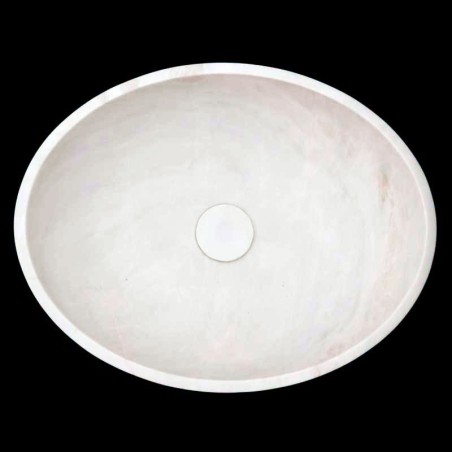 Bianca Luminous Honed Oval Basin Marble 4347