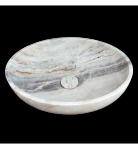 Bianca Luminous Honed Oval Basin Marble 4348