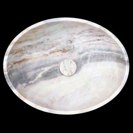 Bianca Luminous Honed Oval Basin Marble 4348