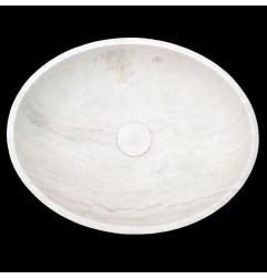 Bianca Luminous Honed Oval Basin Marble 4352