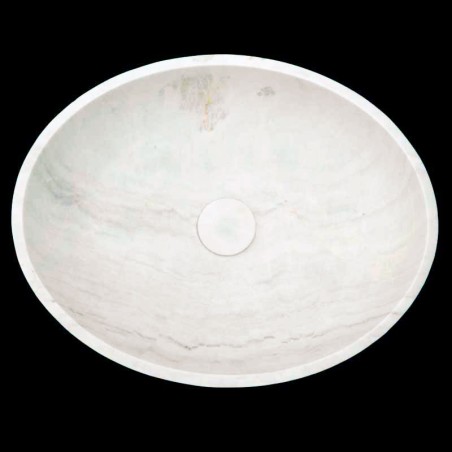 Bianca Luminous Honed Oval Basin Marble 4352