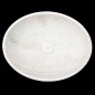 Bianca Luminous Honed Oval Basin Marble 4352 With Matching Pop-Up Waste
