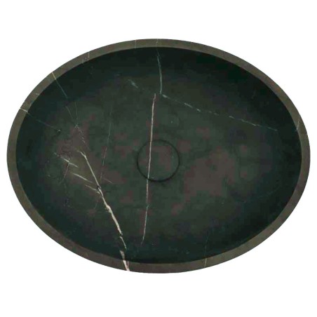 Pietra Grey Honed Oval Basin Limestone 4208