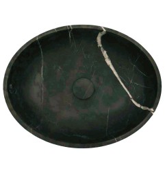 Pietra Grey Honed Oval Basin Limestone 4209