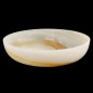 White Onyx Honed Oval Basin 4363 With Matching Pop-Up Waste