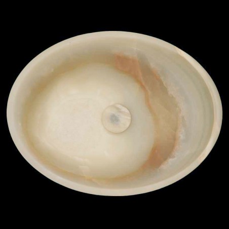 White Onyx Honed Oval Basin 4363