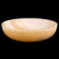 Honey Onyx Honed Oval Basin 4367 With Matching Stone Pop-Up Waste