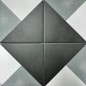 Spanish Frame Origami B&W Matt Porcelain Tiles 147x147