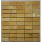 Giallo Filled Polished Travertine Mosaic 60x30