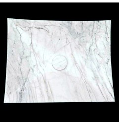 Persian White Honed Plate Design Basin Marble 4172