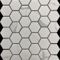 Marble Look Hexagon Matt Porcelain Mosaic Tiles 55x55