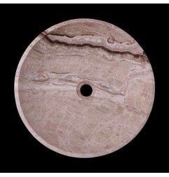 Silk Honed Round Basin Travertine 1770