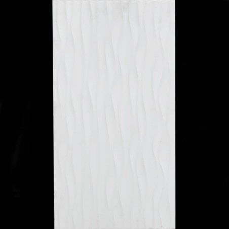 Satin Bianco Wave Italian Porcelain Tile 310x622