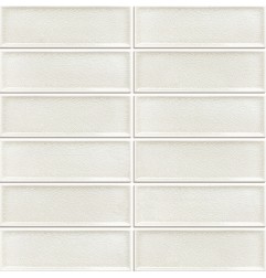 Frames Ivory Stackbond Gloss Crackle Wall Porcelain Mosaic Tiles