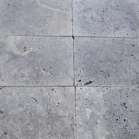 Silver Tumbled Paver Travertine 600x400 -