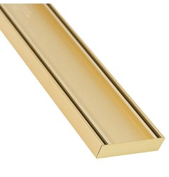 Lauxes Aluminium Matte Gold Slimline Tile Insert Grate