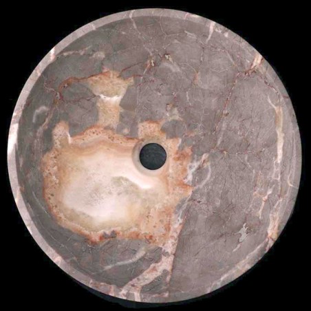 Multigrey Onyx Honed Round Basin 3481