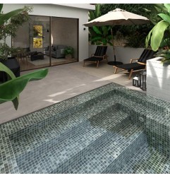Nature Jungle Spanish Glass Mosaic Pool Tiles