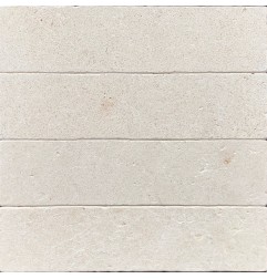 Crema Luminous Subway Tumbled Limestone Tiles 300x75