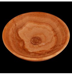 Chocolate Onyx Honed Round Basin 4702 With Matching Pop-Up Waste