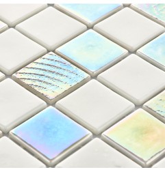 Leyla Maldives Glass Mosaic Tiles 50x50