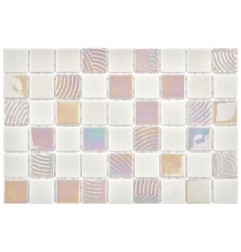 Leyla Maldives Glass Mosaic Tiles 50x50
