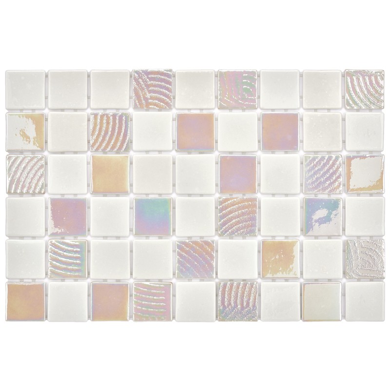 Leyla Maldives Glass Mosaic Tiles 50x50