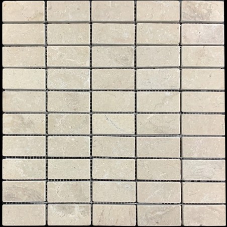 New Botticino Tumbled Marble Mosaic Tiles 60x30