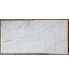Bianco Carrara C Italian Marble Tile - Honed