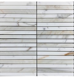 Calacatta Oro Gold Kit Kat (Finger) Honed Marble Mosaic Tiles 148x15