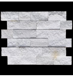 Sterling Silver Travertine Split face Z Panel Stacked Stone Melb