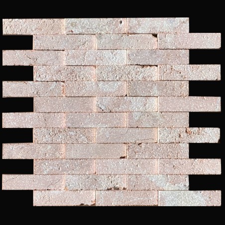 Pink Antique Interlocking Marble Mosaic Tiles