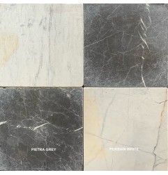 Persian White Tumbled Marble Tiles 400x400