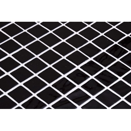 Onix Lisa Black Spanish Glass Mosaic Pool Tiles
