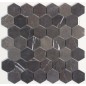 Pietra Grey Hexagon Honed Limestone Mosaic Tiles 48x48