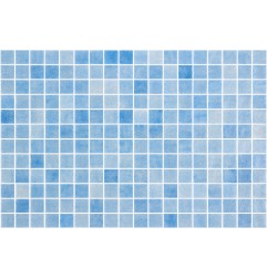Onix Nieve Azul Celeste Spanish Glass Mosaic Pool Tiles