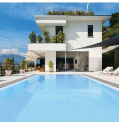 Onix Nieve Azul Celeste Spanish Glass Mosaic Pool Tiles